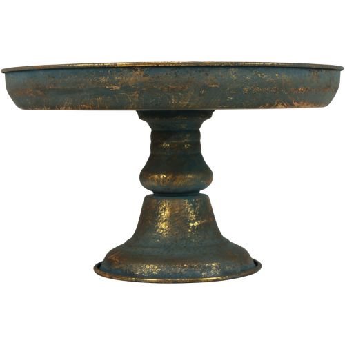 Floristik24 Schale mit Fuß Dekoschale Metallschale Gold Ø29cm H17,5cm