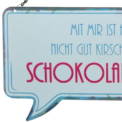 Artikel Schild mit lustigem Spruch für Tür oder Wanddeko aus Metall