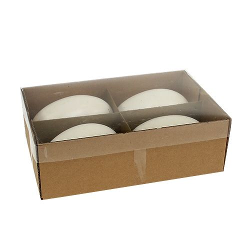 Floristik24 Schwaneneier 9cm Weiß 4 St