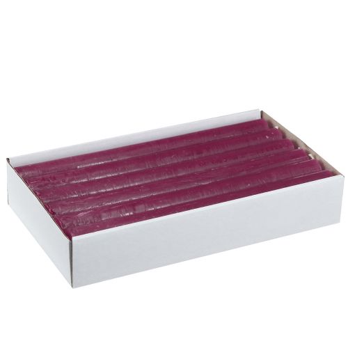 Artikel Stabkerzen durchgefärbt Kerzen Berry 21×240mm 12 St