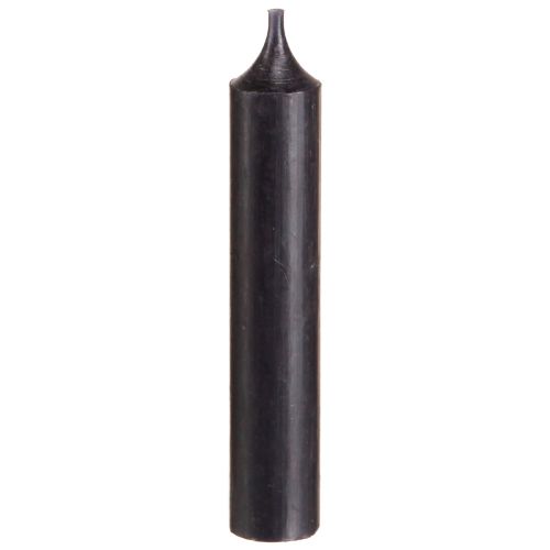 Stabkerzen kurz Kleine Kerzen Schwarz 110mm Ø21mm 6 St Bund