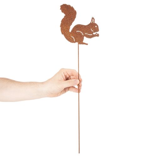Artikel Gartenstecker Eichhörnchen Rost Dekostecker für Beet und Blumentopf 52cm 2St
