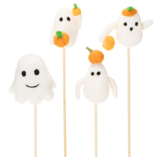 Artikel Geister Figuren auf Holzstab Halloween Dekoration 54cm 8St