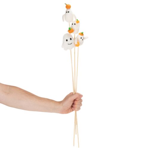 Artikel Geister Figuren auf Holzstab Halloween Dekoration 54cm 8St