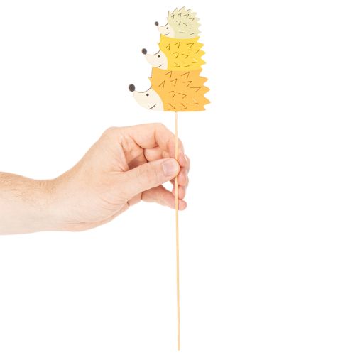 Artikel Deko Stecker Bunte Igel Familie Gartendeko 34cm 12St