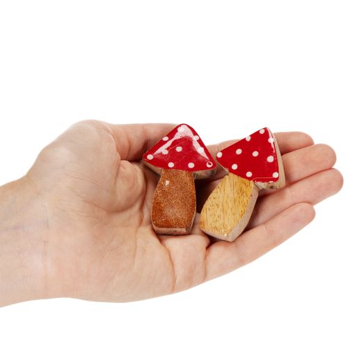 Artikel Pilze Deko Holz für Tischdekoration und Geschenke 6cm 8St