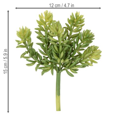 Artikel Sukkulente Kunstblume für pflegeleichte Gestaltung von Wohn- und Büroräumen 15cm 6St