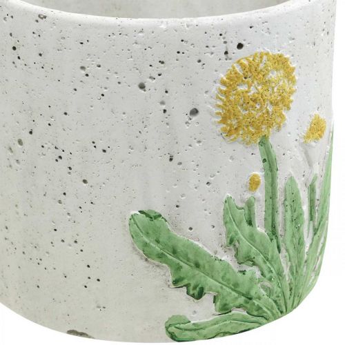 Artikel Übertopf Beton Löwenzahn Sommerdeko Blumentopf Ø12,5cm H11cm 3St