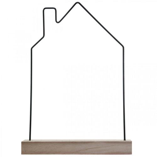 Floristik24 Trockenblumen Blumenleiste Trockenblumen Haus 34,5×24,5cm