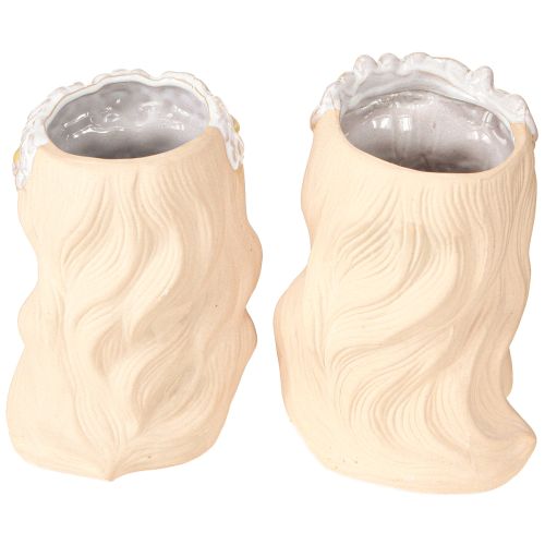 Artikel Übertopf Keramik Träumendes Mädchen Sortiert H19,5cm 2St