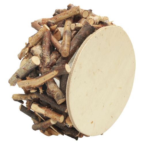 Floristik24 Übertopf Holz Blumentopf Holz Pflanztopf Natur Ø23cm H13cm