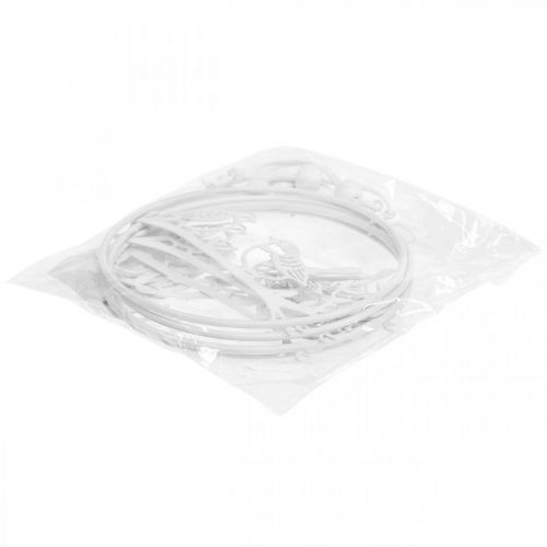 Floristik24 Vogel Deko Fensterdeko Frühling, Metall Weiß Ø12cm 4St