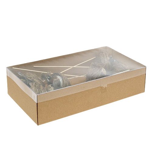 Floristik24 Vogelnest am Stab Ø7cm L24cm 6St