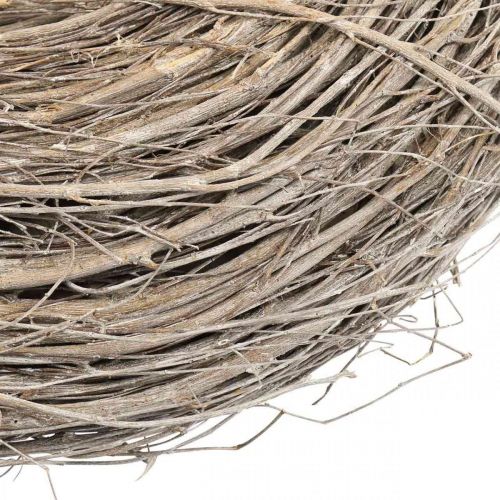 Floristik24 Weidenkranz Dekokranz geweißt Kranz Nest Tischkranz Ø42cm