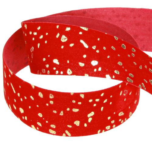Artikel Weihnachtsband mit goldenen Sprenkeln Band Rot 25mm 20m