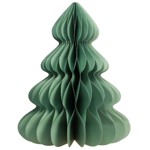 Floristik24 Weihnachtsbaum Papier Tischdeko Mint Glitter Ø48cm H60cm