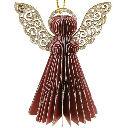 Artikel Weihnachtsdeko Papier Baumschmuck Bordeaux 6cm 12 St