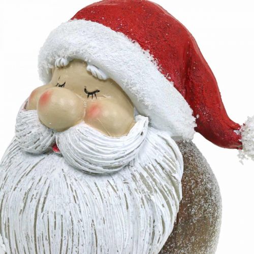Floristik24.de Weihnachtsmann 15cm-06075 Figur Weiß Rot, Claus Santa Polyresin
