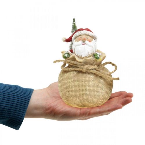 Artikel Deko Figur Weihnachtsmann im Sack Weihnachtsdeko Ø8cm/H13cm 2 St