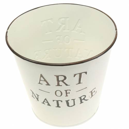 Artikel Blumentopf Zink Creme Ø15cm H13,5cm