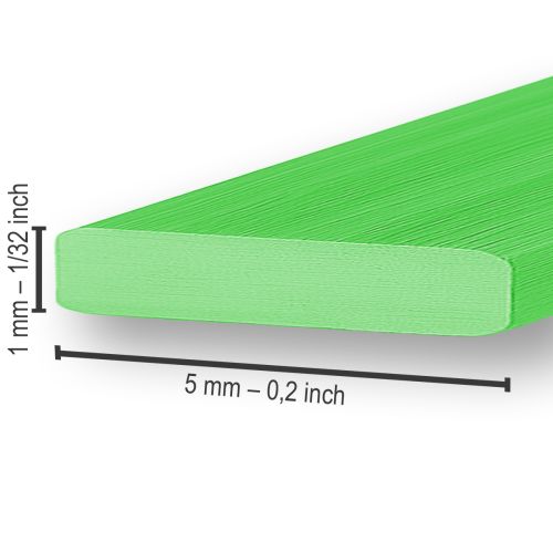 Artikel Aluminium Flachdraht Apfelgrün 5mm 10m Biegbar Dekoration