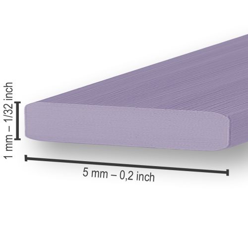 Artikel Aluminium Flachdraht Lavendel 5mm 10m Dekodrahte Basteldraht