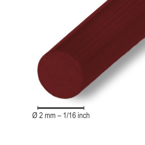 Artikel Aluminiumdraht Ø2mm, 60m, 500g, Farbe Bordeaux - Vielseitig einsetzbarer Basteldraht für Dekoration und DIY-Projekte