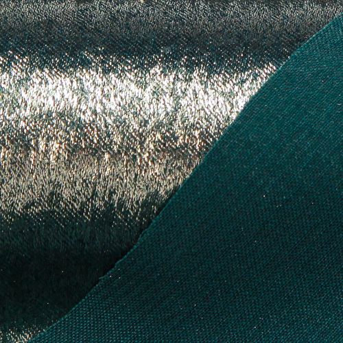 Floristik24 Tischläufer Weihnachten Deko Stoff Grün Gold 28cm 2,5m