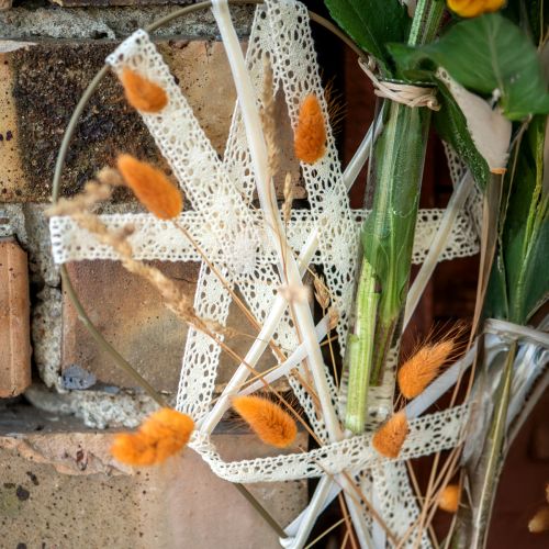 Artikel Spitzenband Creme Häkelband Schmuckband B18mm L20m