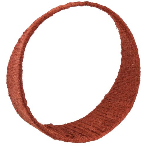 Artikel Dekoring Jute Ring breit Loop Gelb Ocker Braun Ø30cm 3St