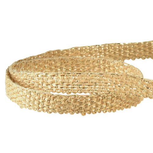 Artikel Juteband Rustikales Dekoband Jute Natur Gold 12mm 10m