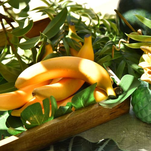Artikel Künstliche Banane Deko Gelbe Kunstfrucht wie echt 18cm