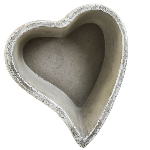 Floristik24 Pflanzschale Herz Pflanzherz Grabschale Tischdeko 20×21,5×8,5cm