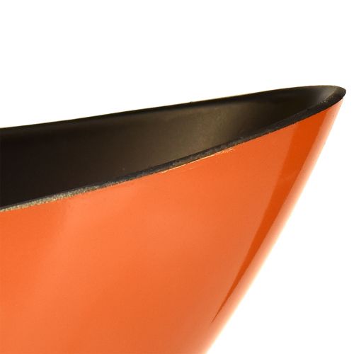 Artikel Moderne Schiffchen-Schale in Orange 2 Stück – 39 cm – Vielseitig einsetzbar für Dekoration und Bepflanzung