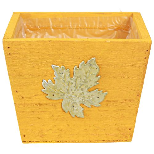 Artikel Pflanzkasten Holz Shabby Chic Holzkiste Gelb 11×14,5×14cm