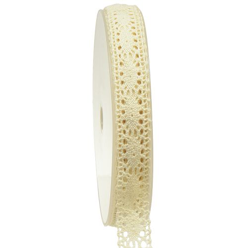 Artikel Spitzenband Creme Häkelband Schmuckband B18mm L20m