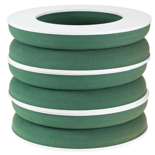 Artikel OASIS® Steckschaum Kranz Ring Grün H3cm Ø25cm 6 St
