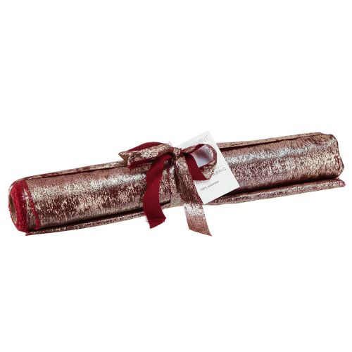 Artikel Tischband Dekoband Bordeaux Gold Fransen B28cm L2,5m