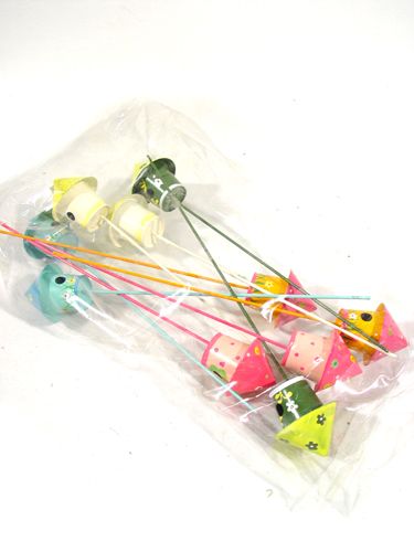 Floristik24 Vogelhaus am Stab 4cm 10St