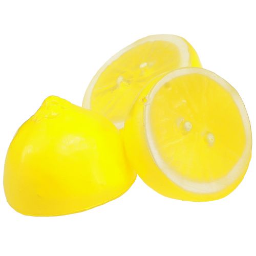 Floristik24 Zitronen Deko Zitronenhälften künstlich Gelb 5,5×4,5cm 36St