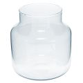 Floristik24 Glasvase Rund Blumenvase Groß 100% Recyceltes Glas H20 Ø17cm