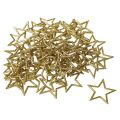 Floristik24 Deko Stern Gold Glitter Tischdeko Weihnachten 4,5cm 120 St