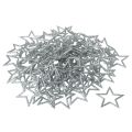 Floristik24 Deko Sterne Silber Glitter Weihnachtssterne 4,5cm 120 St