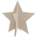 Floristik24 Filz Deko Stern zum Stellen Weihnachtsdeko Filz Beige H62cm