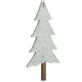 Floristik24 Filz Tannenbäume Christbaumschmuck Grün H20cm 4 St