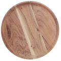 Floristik24 Holztablett rund Akazienholz Tablett Natur Schneidebrett Ø25cm