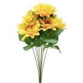 Floristik24 Künstliche Sonnenblumen Strauß Pick Gelb Orange 45cm