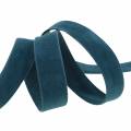 Floristik24 Samtband Blau 15mm 7m