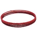 Floristik24 Dekoring Ring Jute Deko Loop Rot Dunkelrot Ø30cm 4St