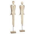 Floristik24 Engel Holz Figur Weihnachten Weiß gewaschen H46cm 2St